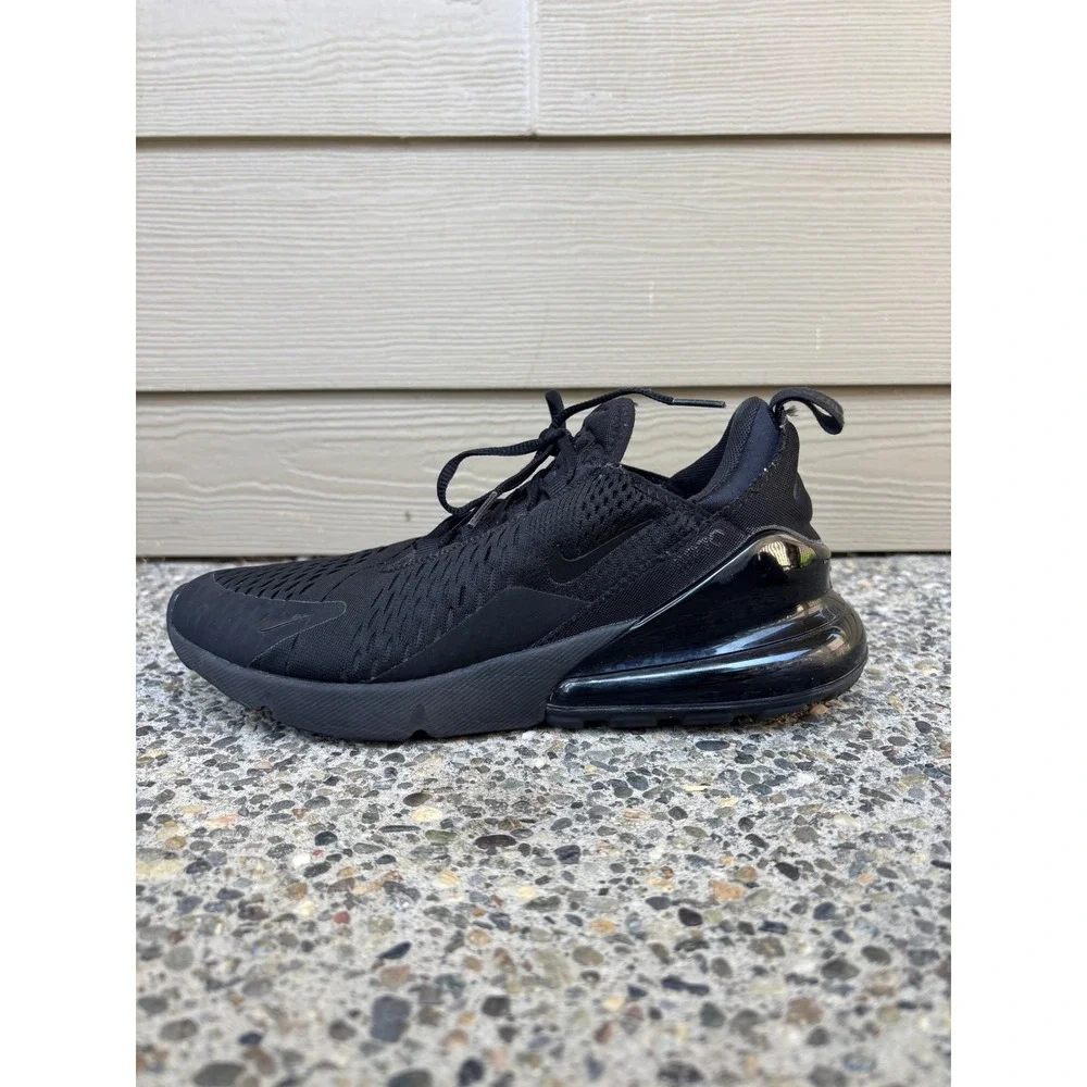 Nike Air Max 270 Women's Triple Black Sneakers AH6789-006 Size 9.5 Running Shoes